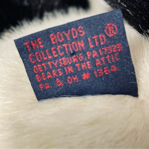 The Boyd’s black & white terrier dog stuffed animal Plush - Picture 5 of 6